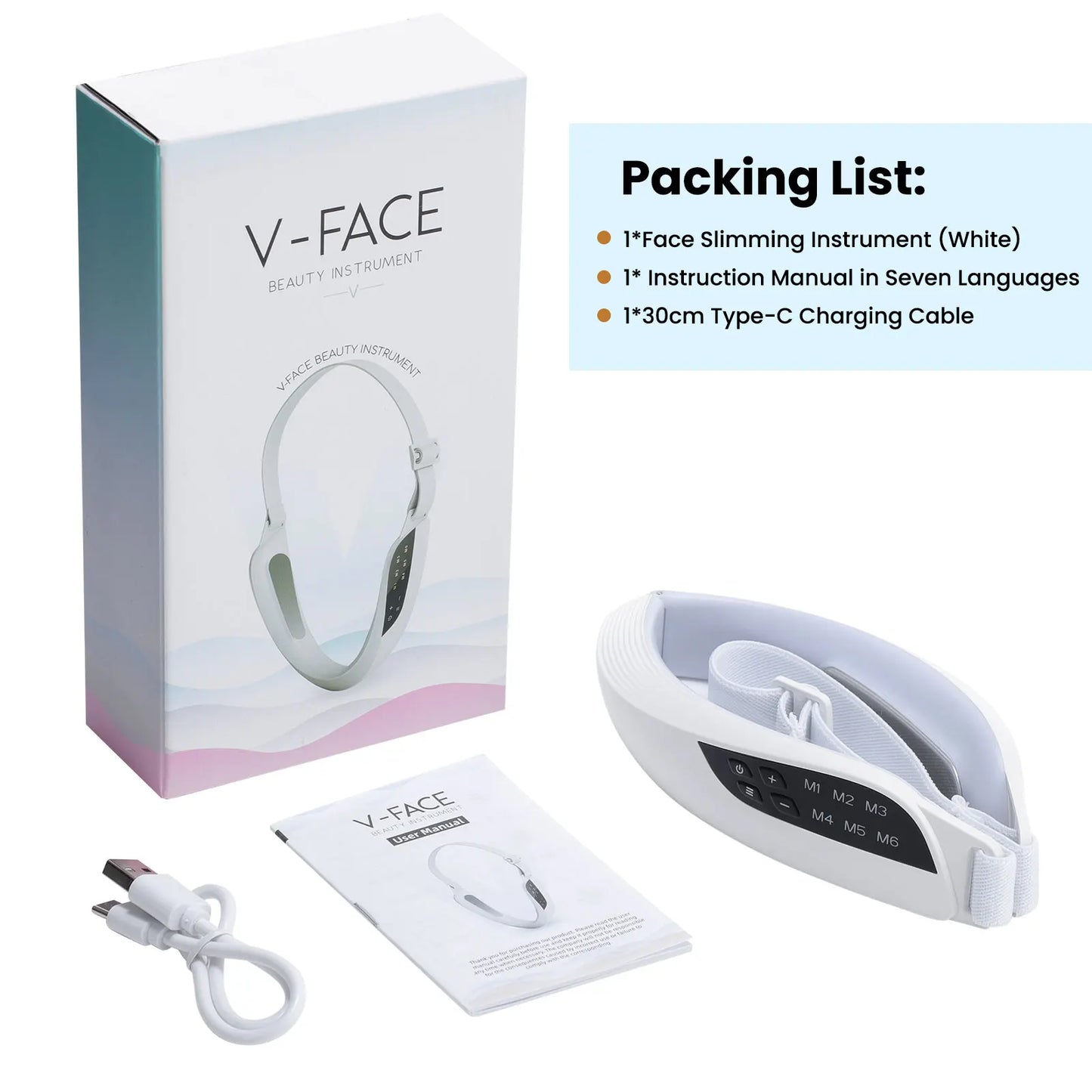 EMS V-Face Lifting Device | 6 Modes Microcurrent Massager