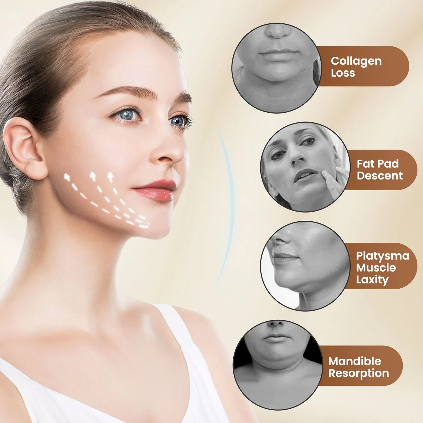 EMS V-Face Lifting Device | 6 Modes Microcurrent Massager